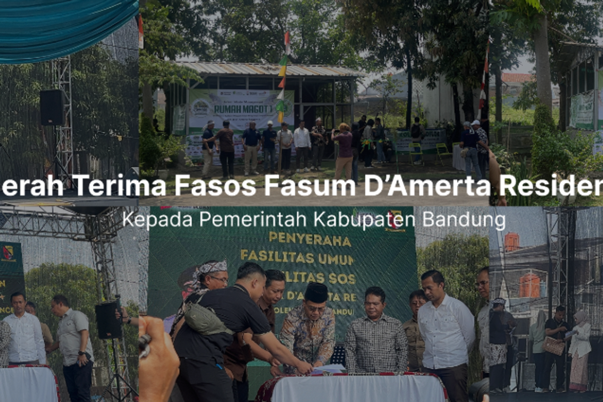 Serah Terima Fasos Fasum Komplek D’Amerta Residence kepada Pemerintah Kabupaten Bandung dan Peresmian Green House