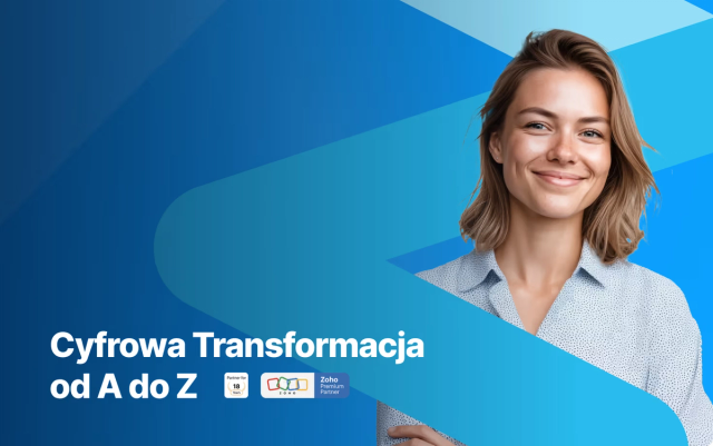 Strona główna Z Partners z hasłem „Cyfrowa Transformacja od A do Z" i oznaczeniem Zoho Premium Partner