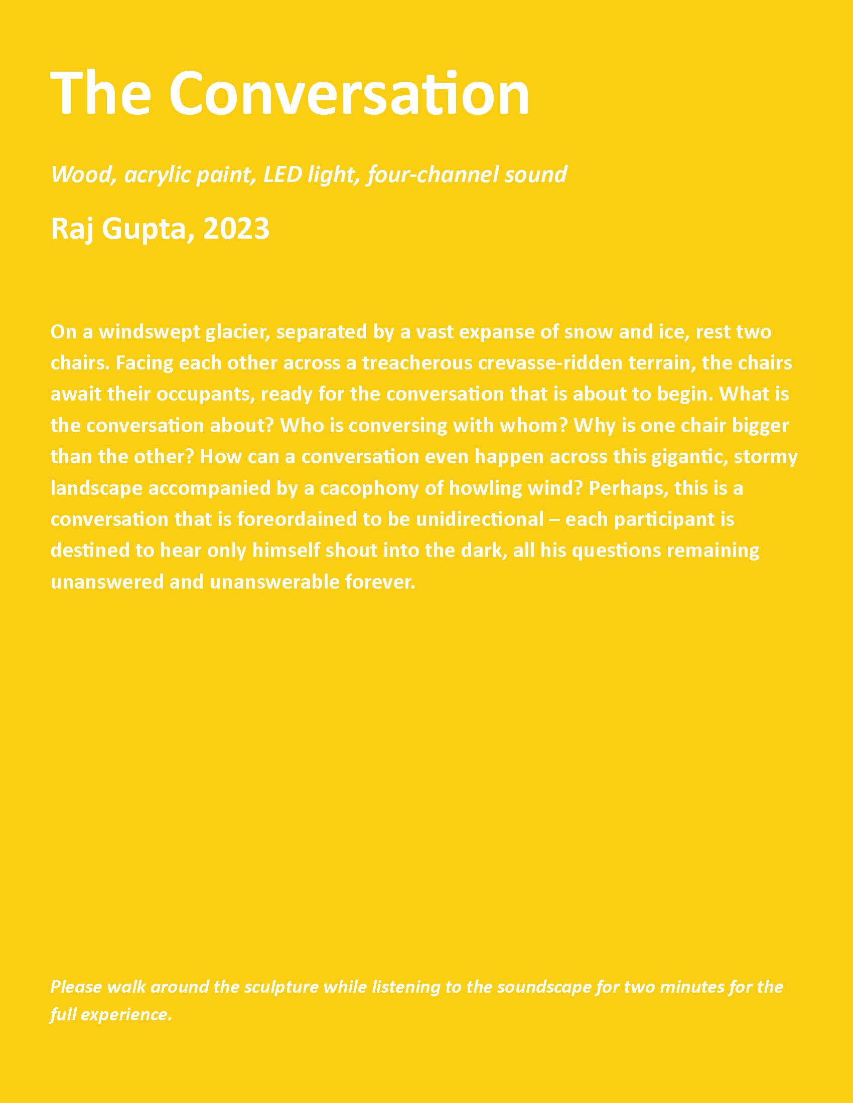 The Conversation (Exhibition Poster)