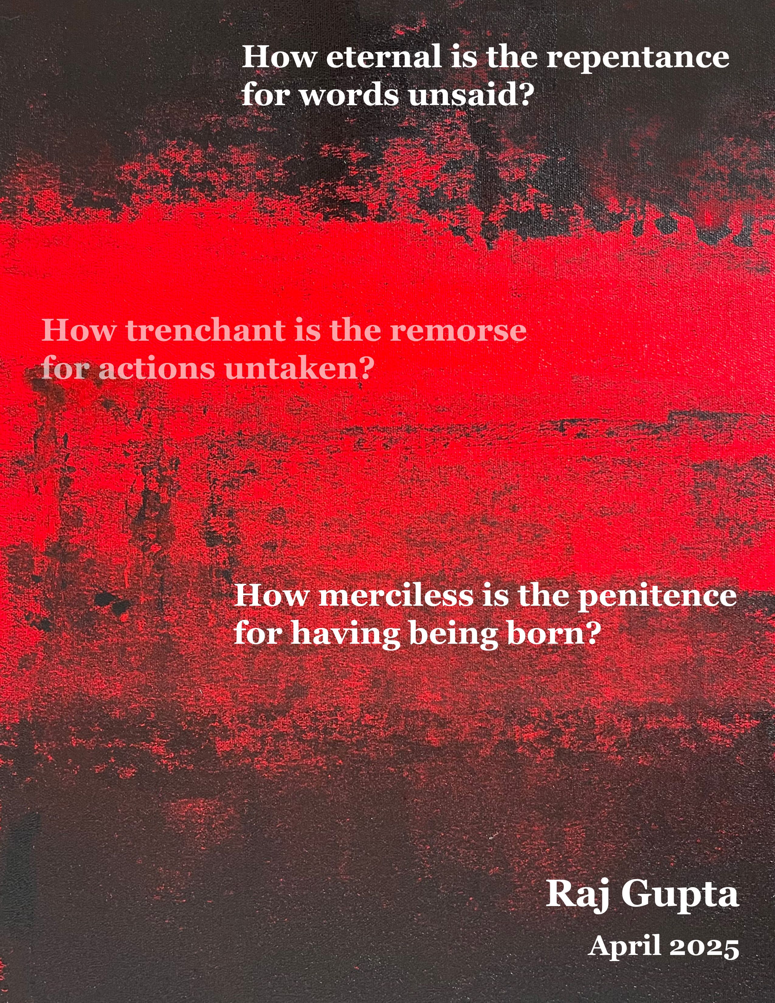 Contrition (Exhibition Poster)