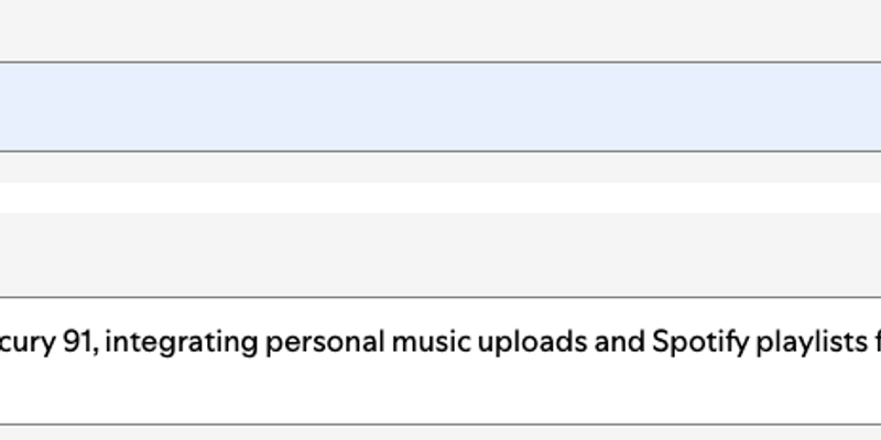 Spotify Playlist Integration