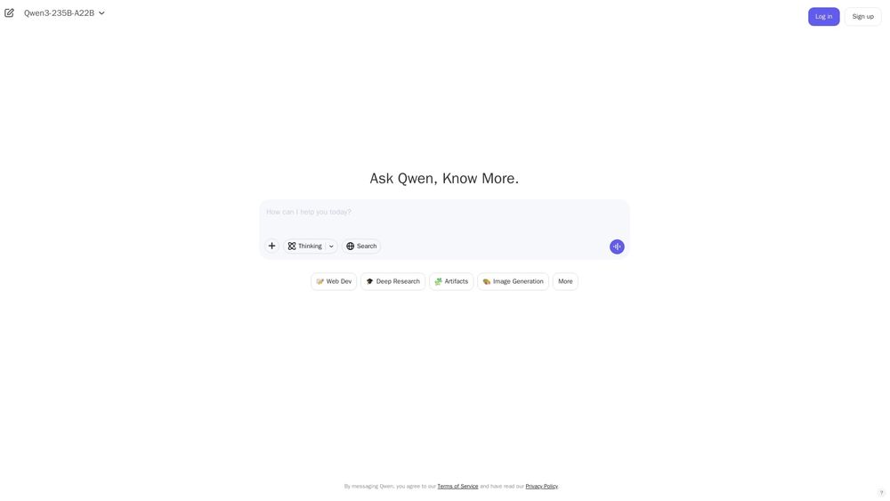 image of Qwen Chat
