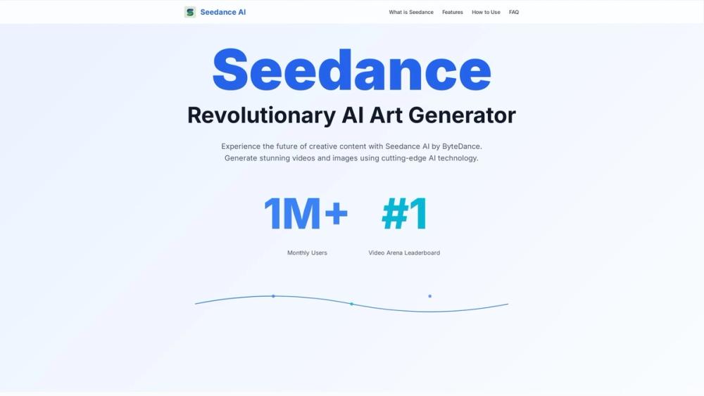 Screenshot of Seedance AI