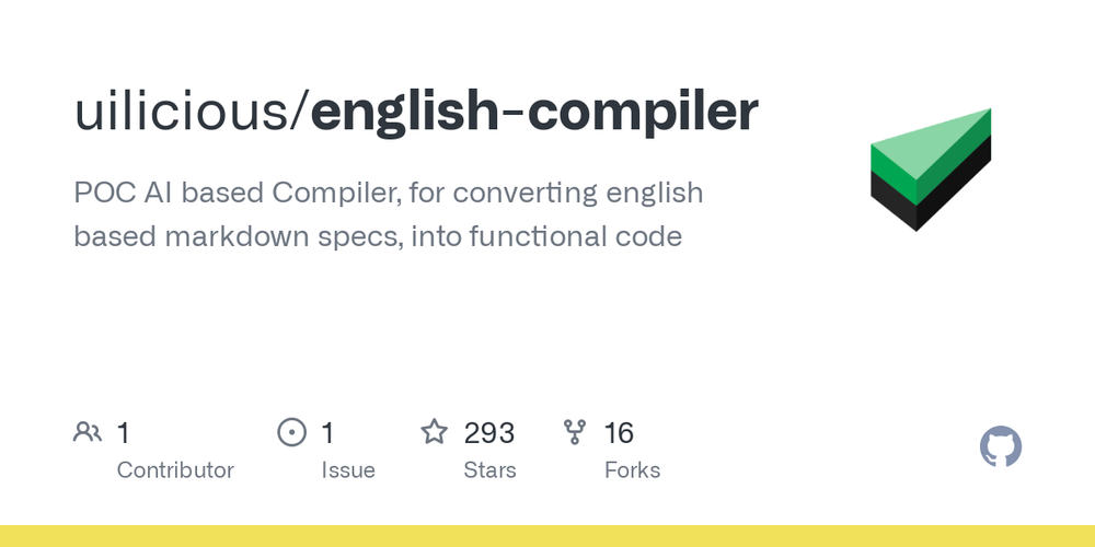 Screenshot of English Compiler