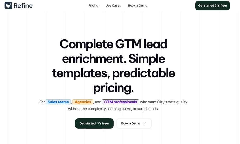 Screenshot of Refine AI