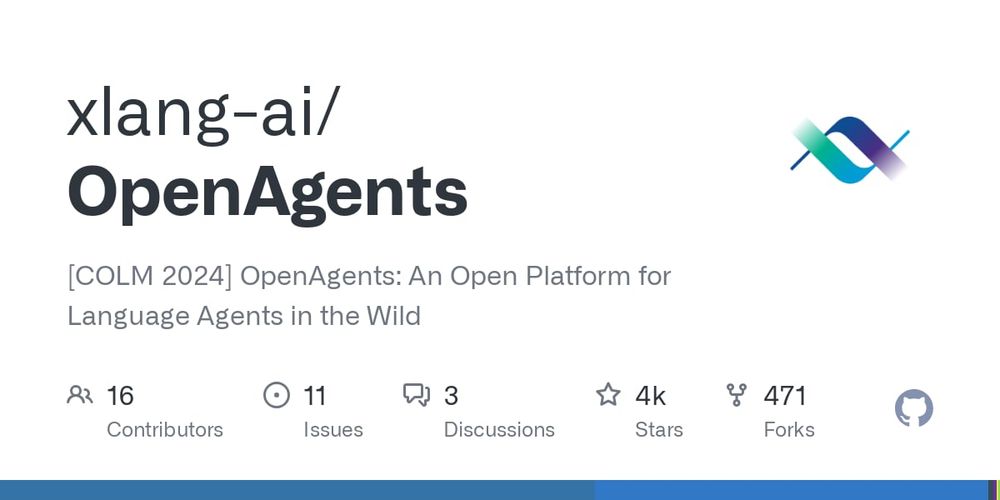 Screenshot of OpenAgents