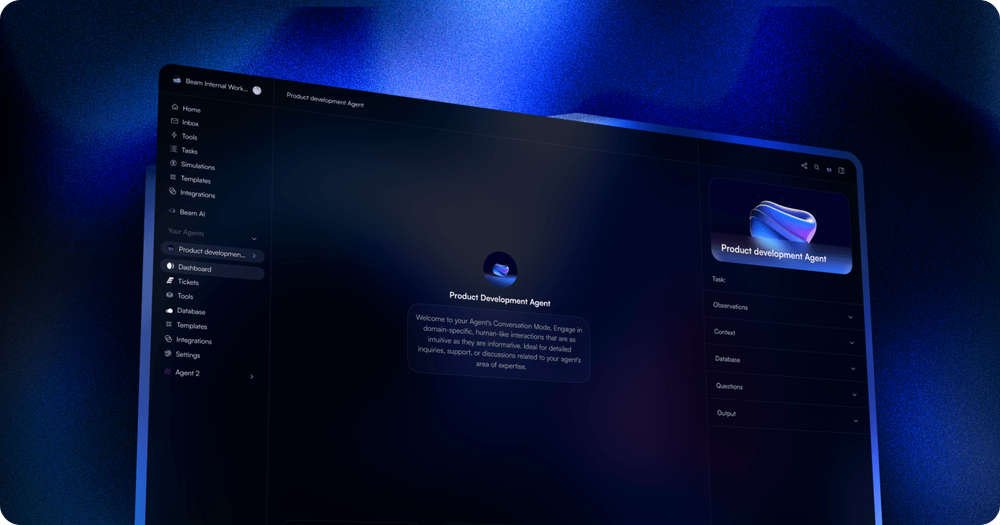 Screenshot of Beam AI Platform