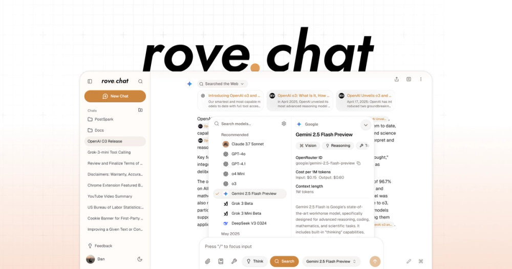 Screenshot of Rove