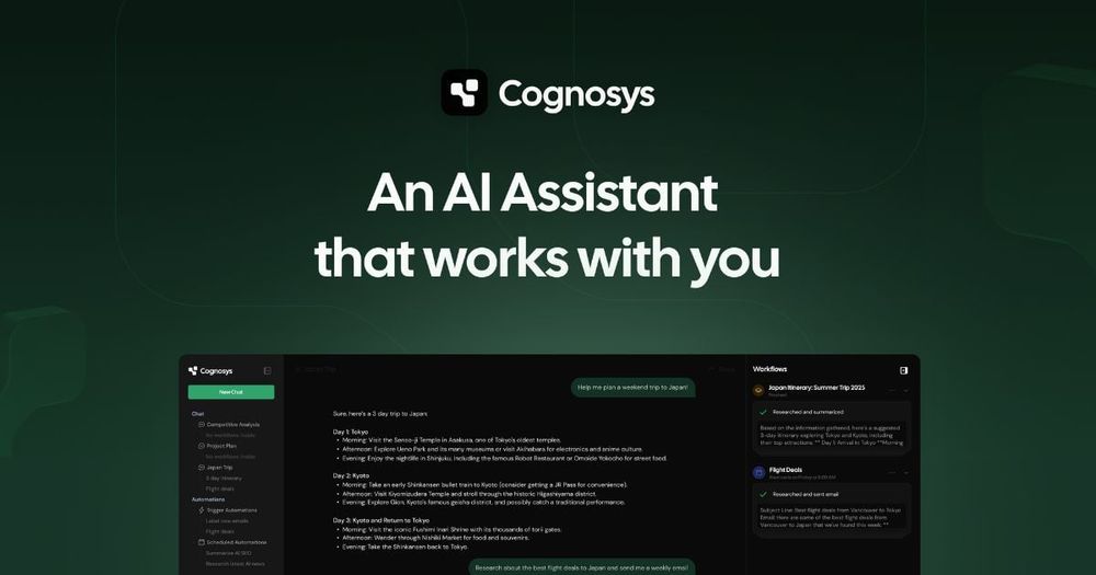 Screenshot of Cognosys AI