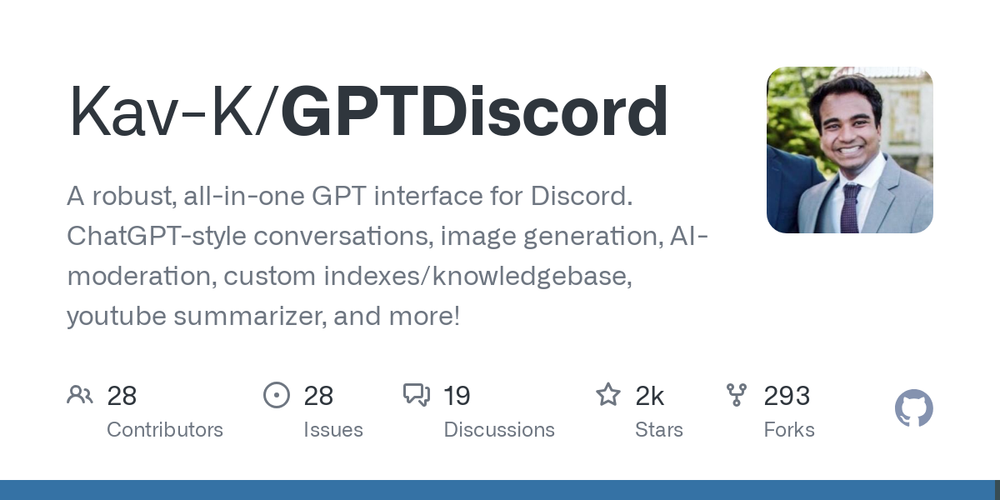 Screenshot of GPTDiscord