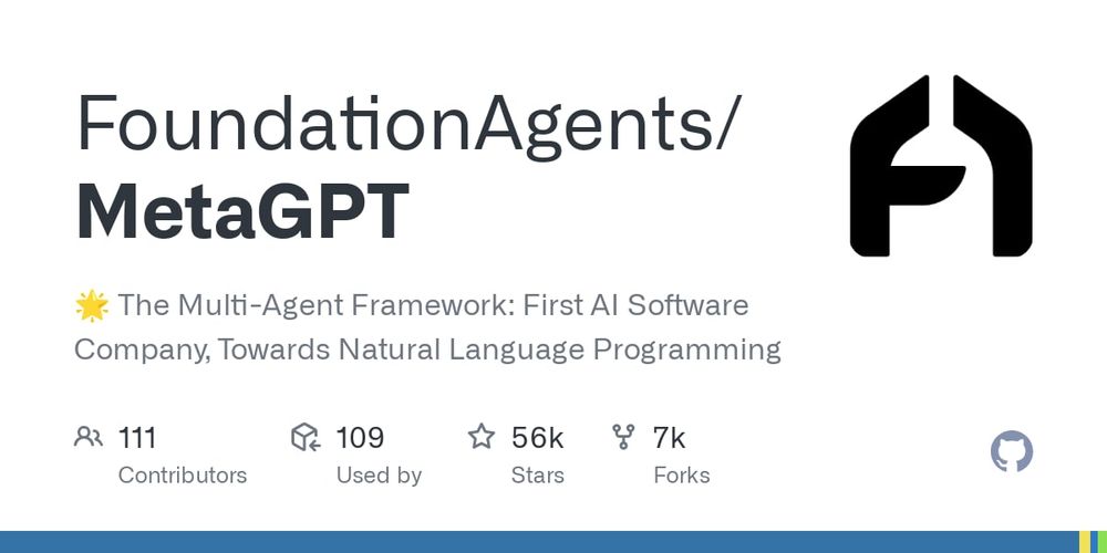 Screenshot of MetaGPT