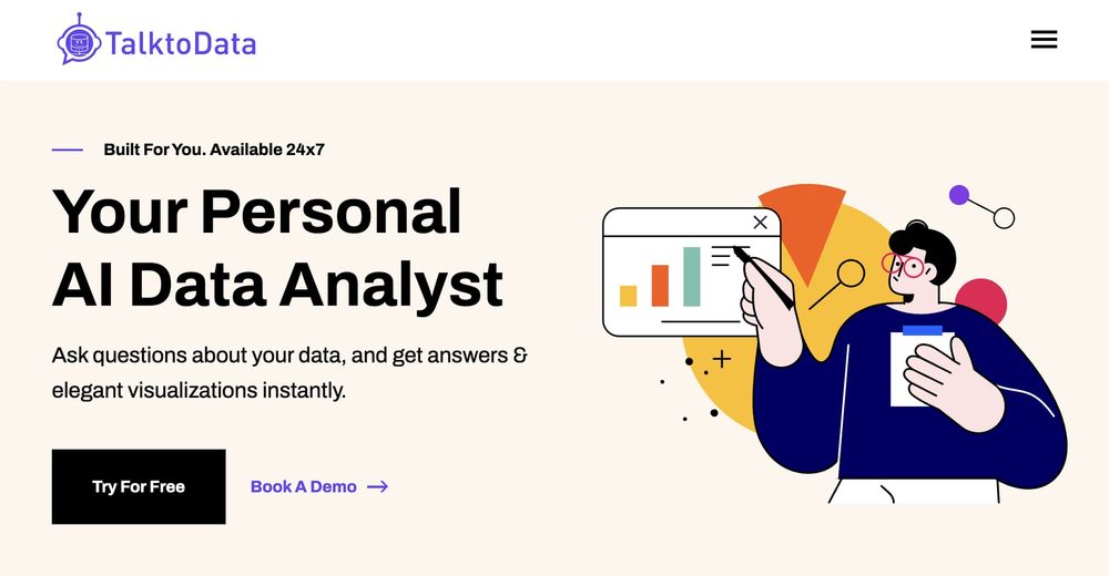 Screenshot of TalktoData AI