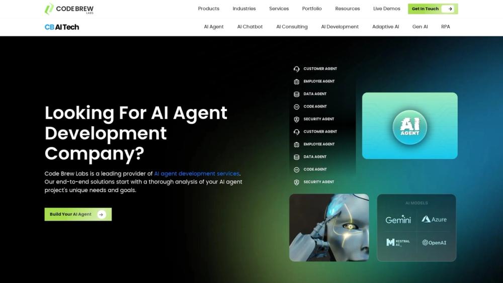 image of Code Brew Labs AI Agent Development
