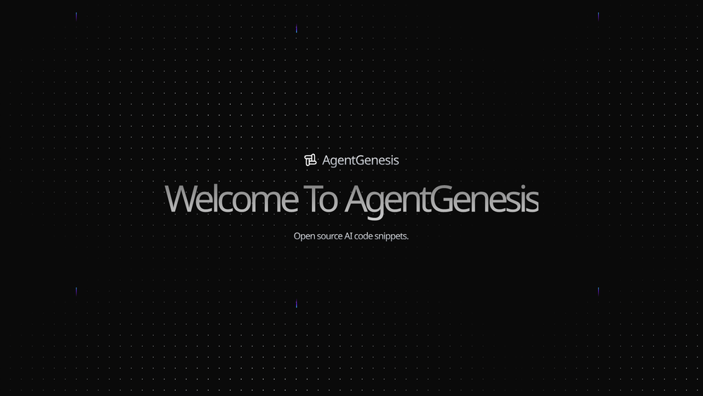 image of AgentGenesis