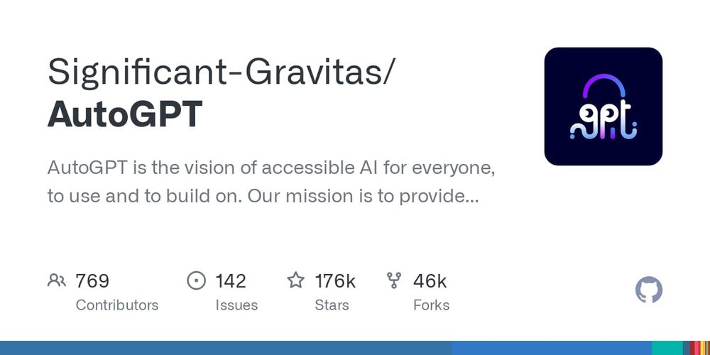 Screenshot of AutoGPT