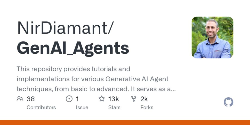 Screenshot of GenAI_Agents by NirDiamant