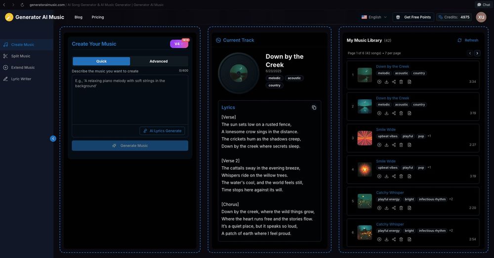 image of Generator AI Music