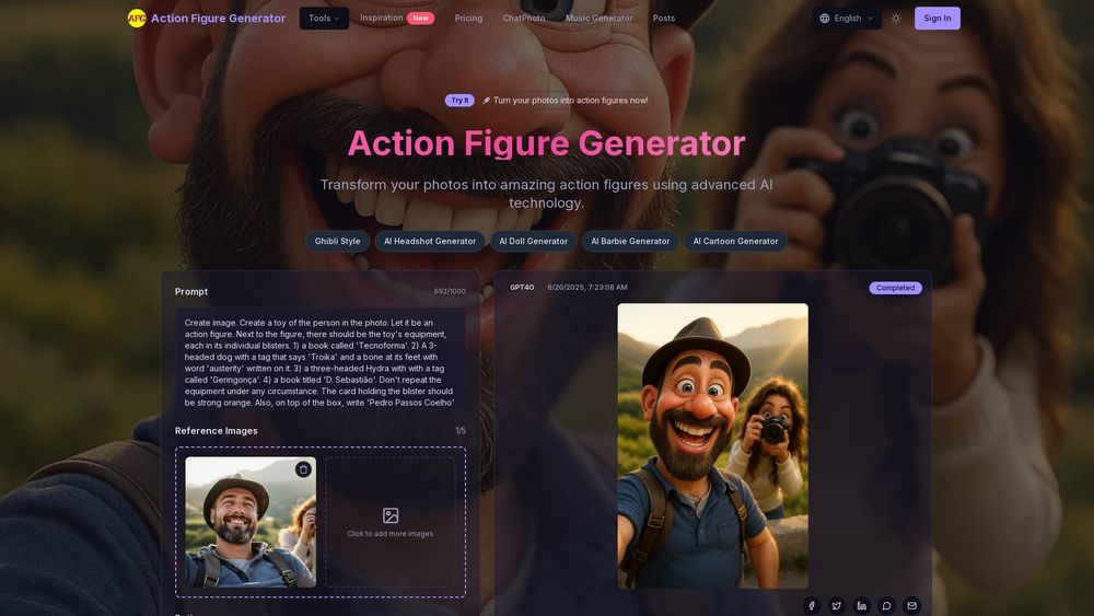 image of Action Figure Generator
