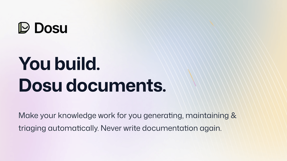 Screenshot of Dosu: AI-Powered Documentation