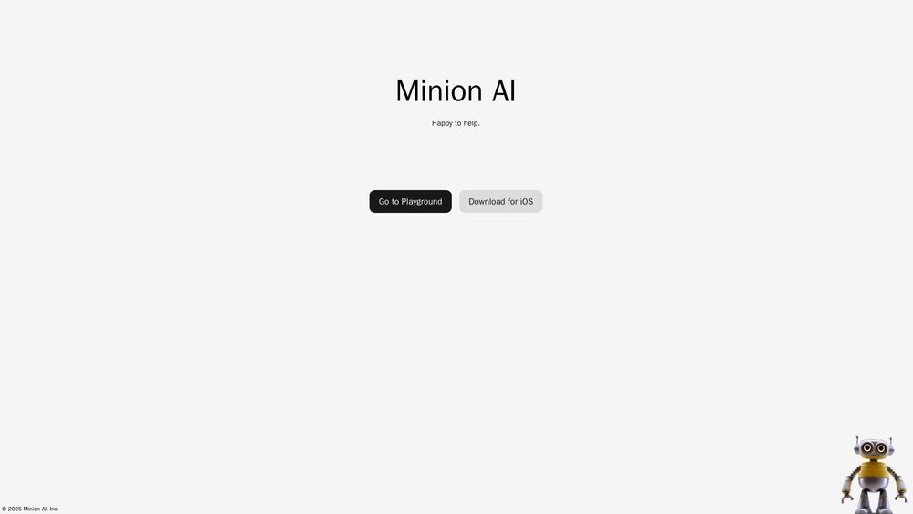 Screenshot of Minion AI