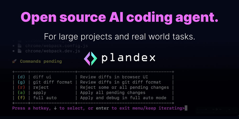 Screenshot of Plandex