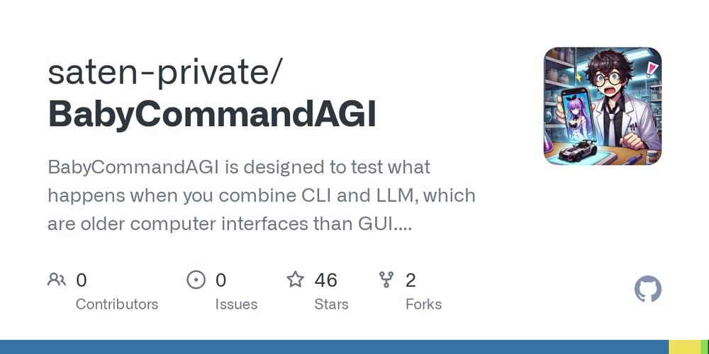 Screenshot of BabyCommandAGI