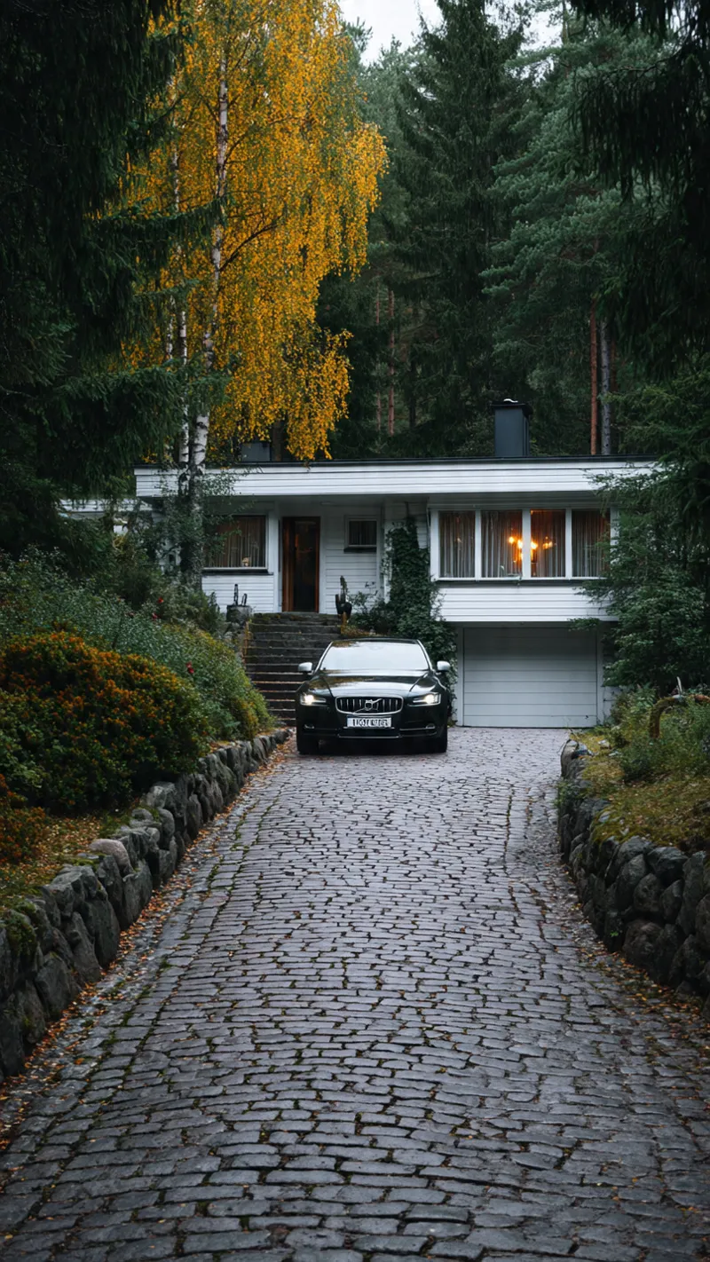 Hus med garasje i under etasje