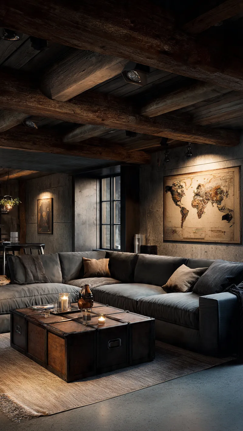 Totalrenvoert kjeller innredet av interiørdesigner