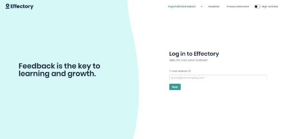 Effectory’s Login UI