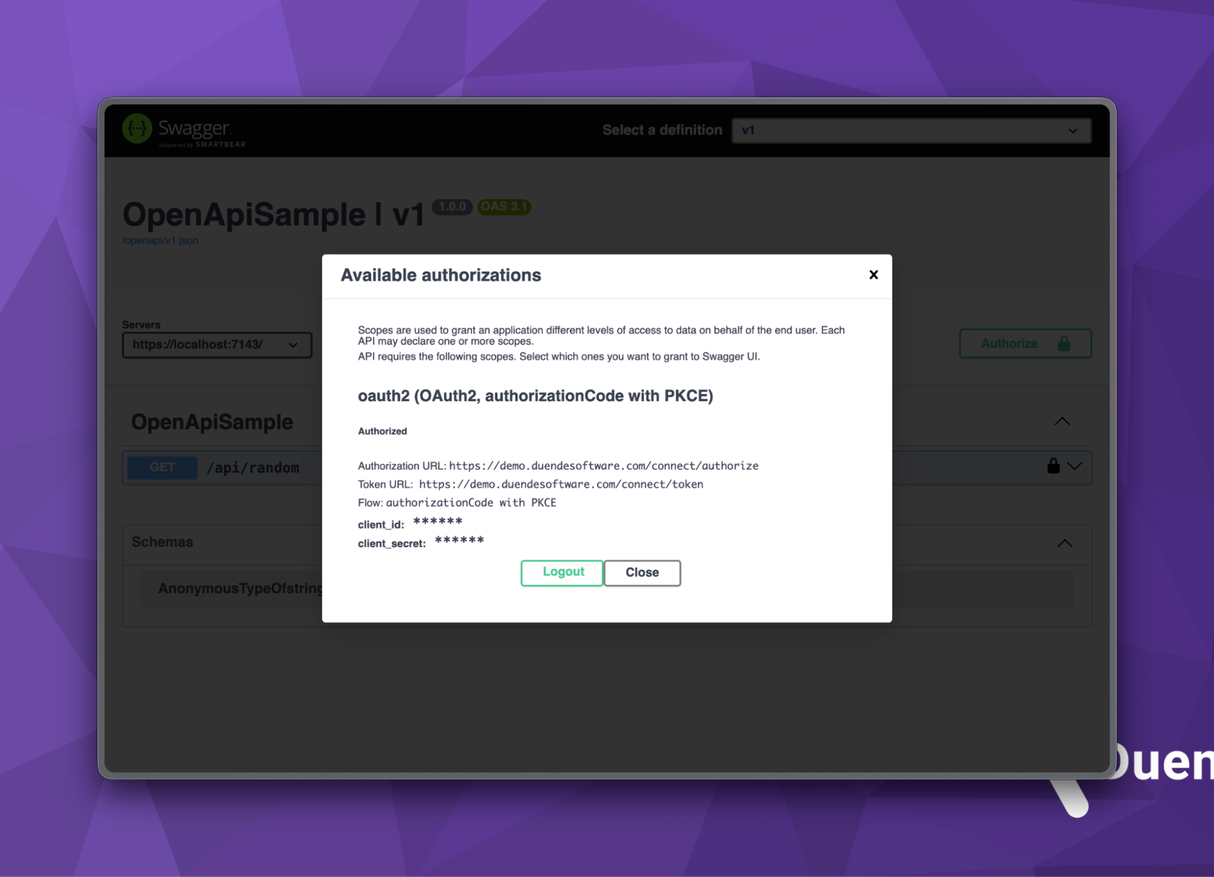 Swagger Authentication in .NET 10: OAuth 2.0 and PKCE | Duende