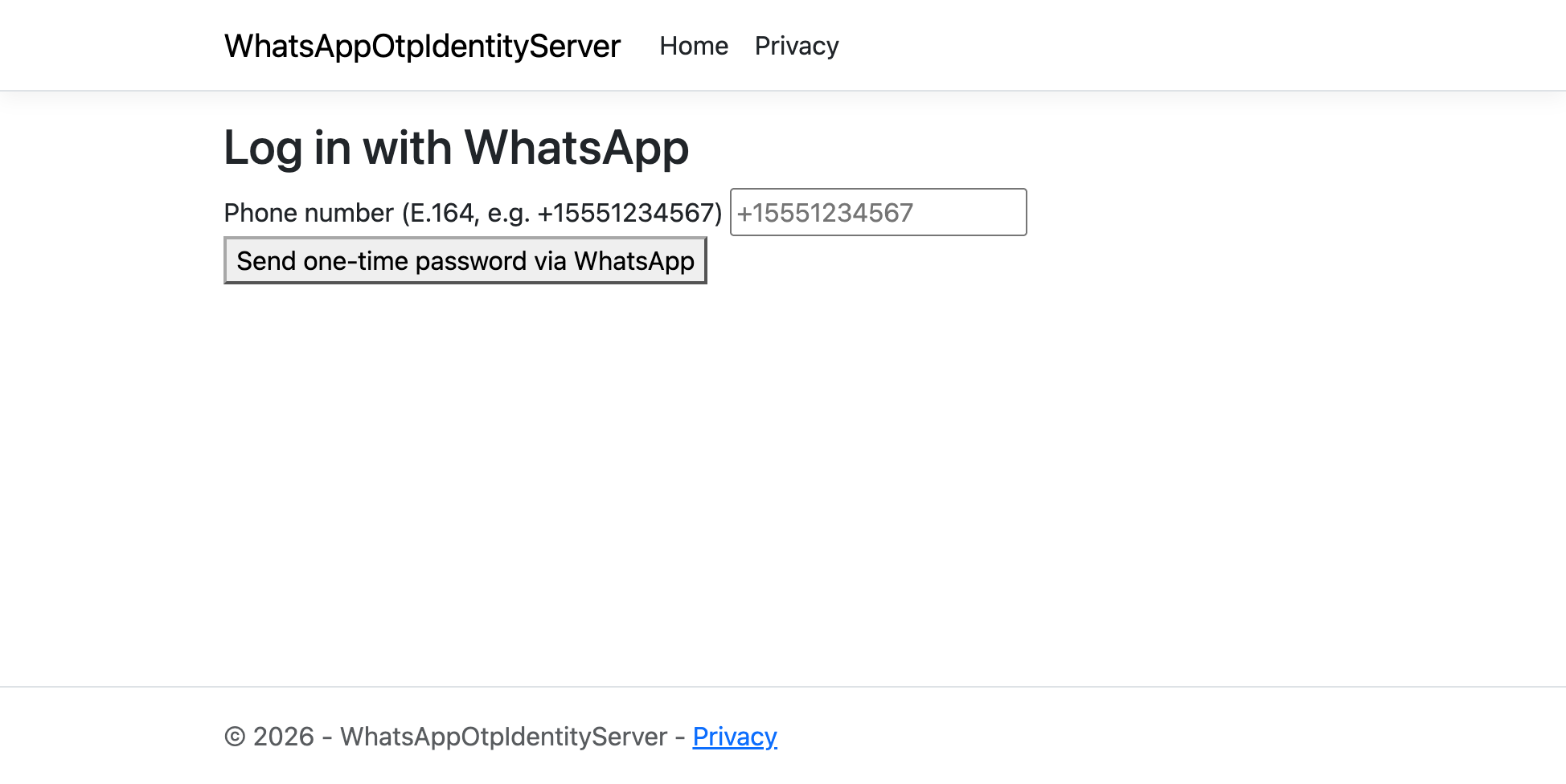 Duende IdentityServer One-Time Password (OTP) login