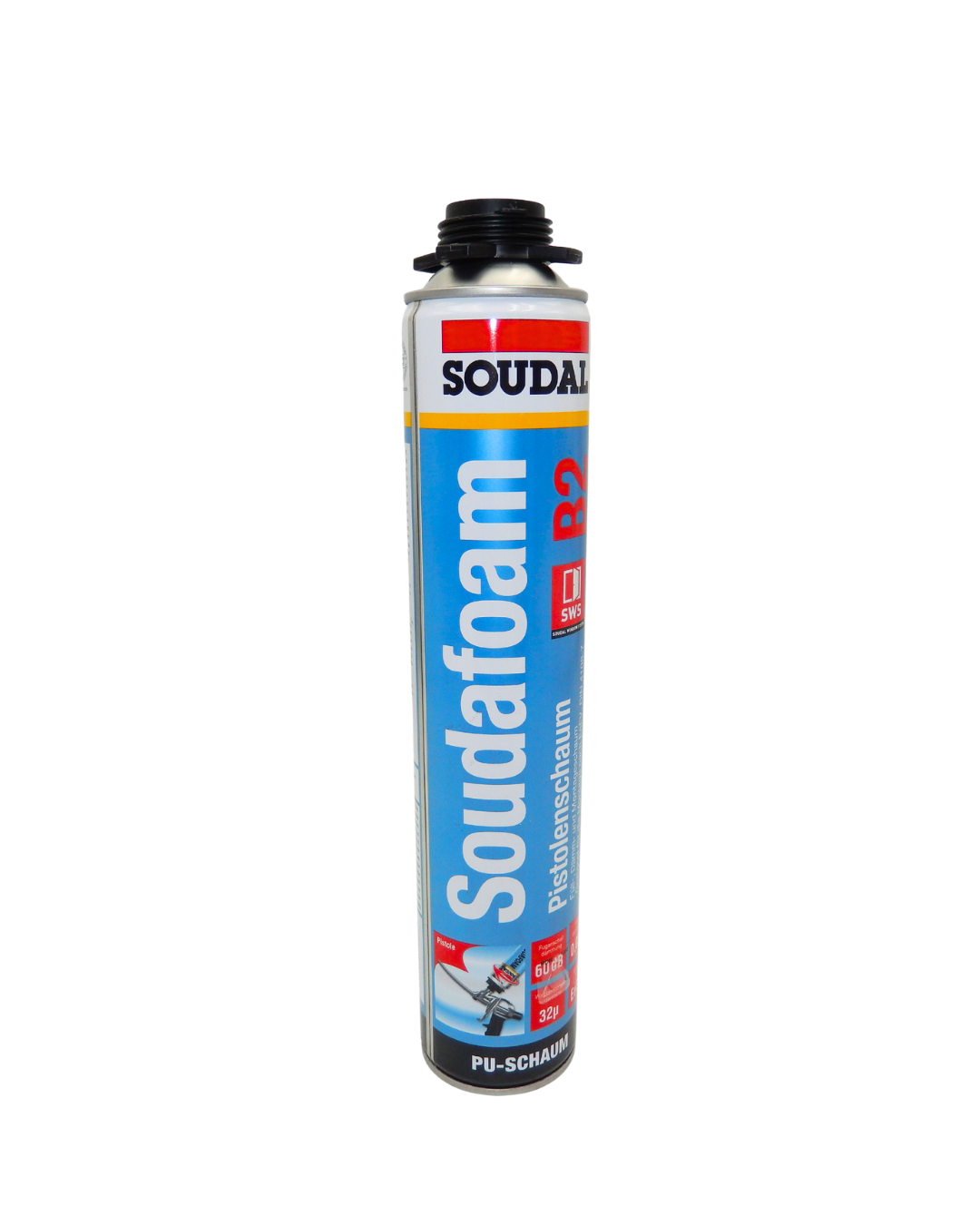 Soudal Soudafoam Gun B2 Pistolenschaum PU-Schaum/Bau-Schaum 750 ml