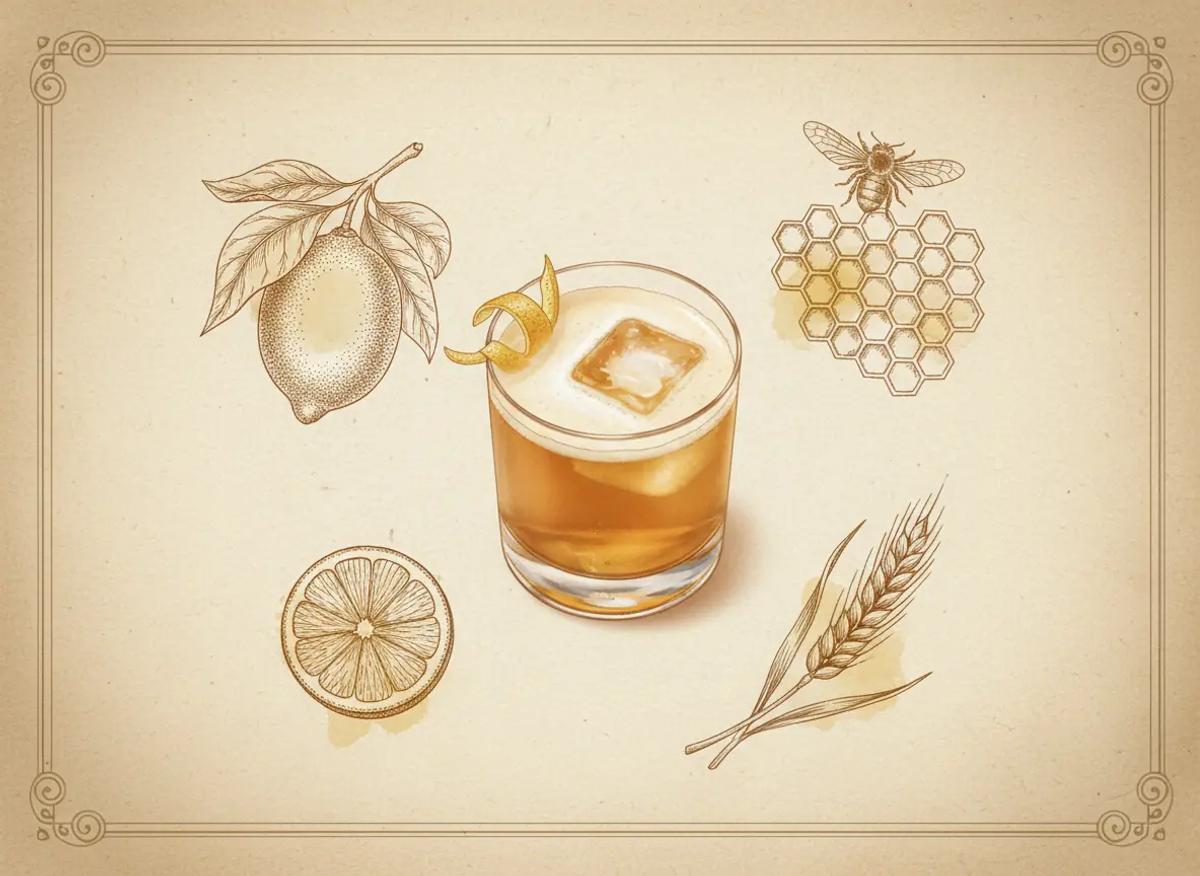 Honey Sour cocktail recipe - Jerry Can Spirits