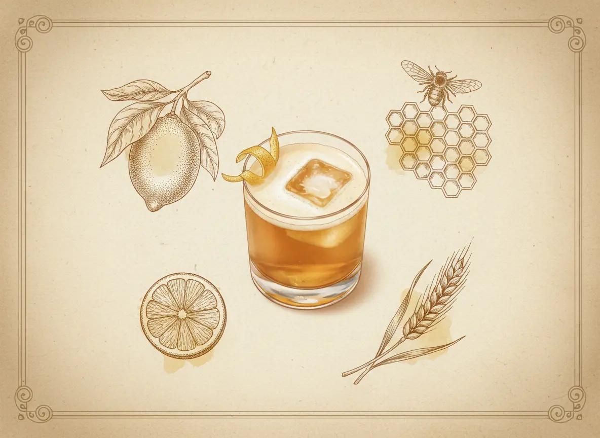 Honey Sour cocktail recipe - Jerry Can Spirits