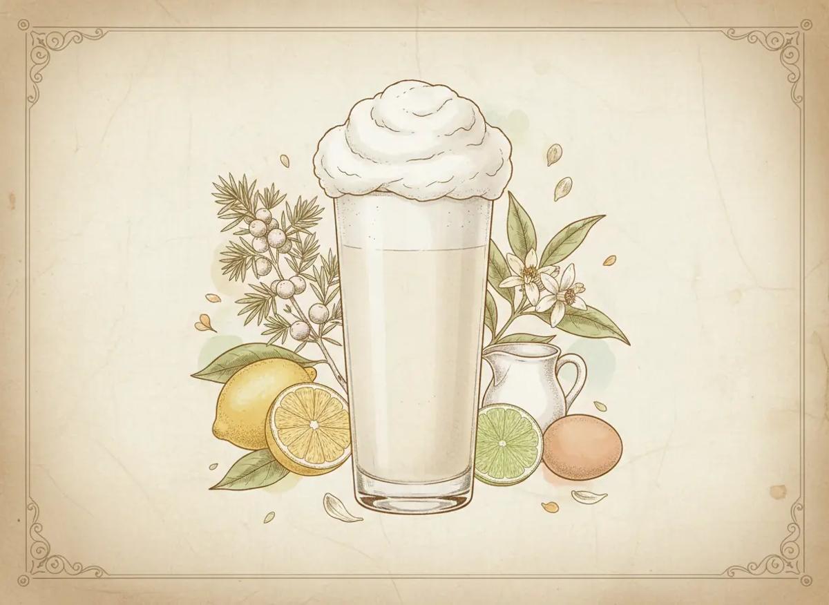 Ramos Gin Fizz cocktail recipe - Jerry Can Spirits