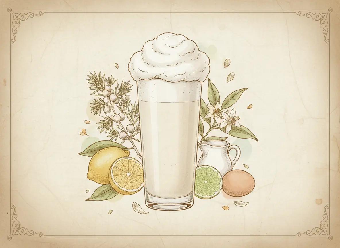 Ramos Gin Fizz cocktail recipe - Jerry Can Spirits