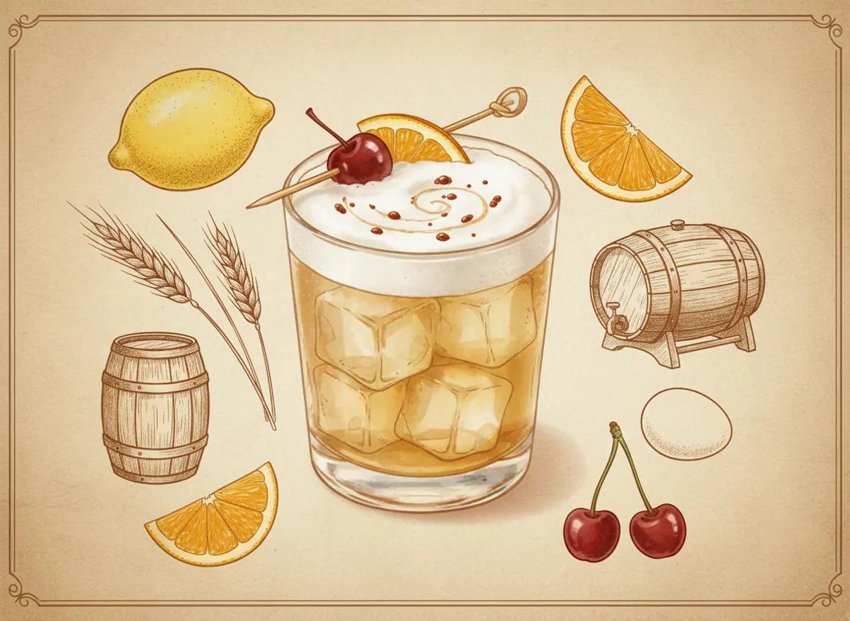 Whiskey Sour cocktail recipe - Jerry Can Spirits