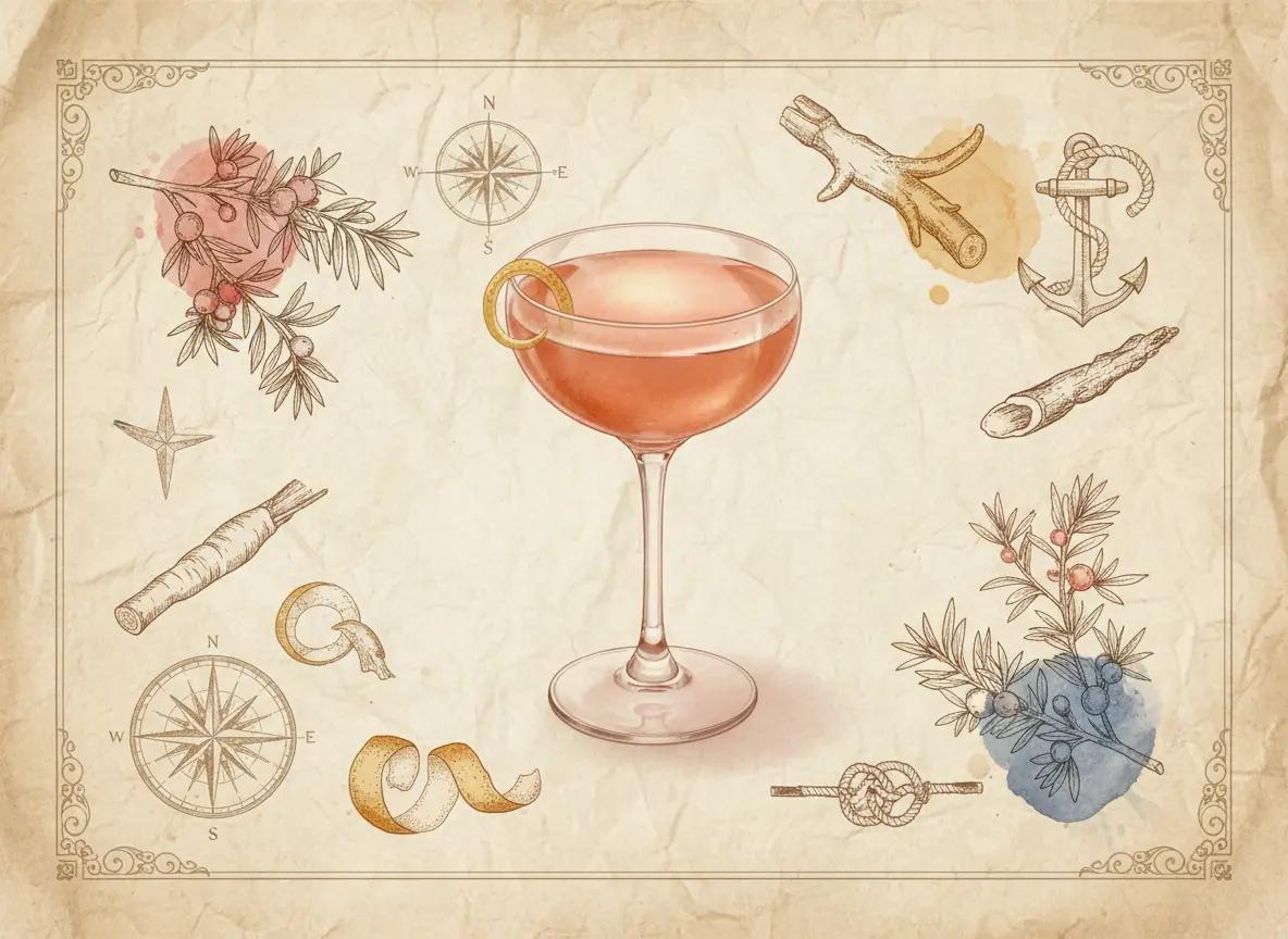 Pink Gin cocktail recipe - Jerry Can Spirits