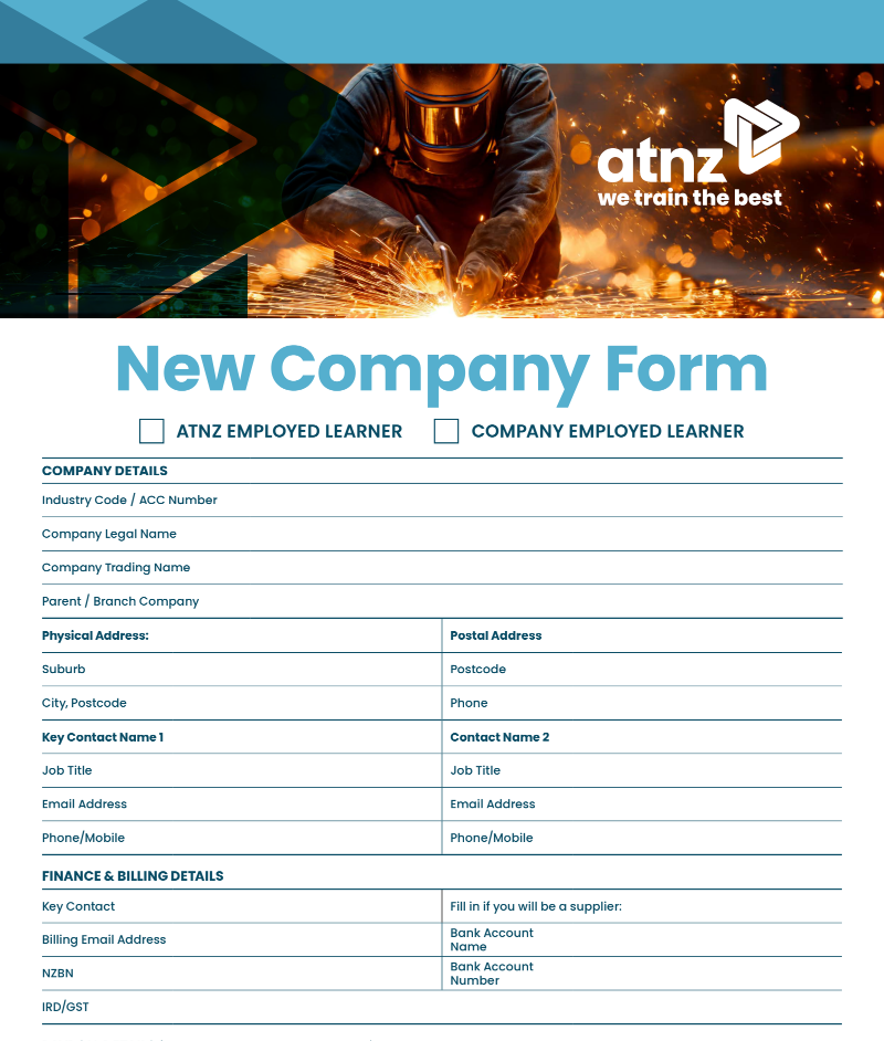 New company form