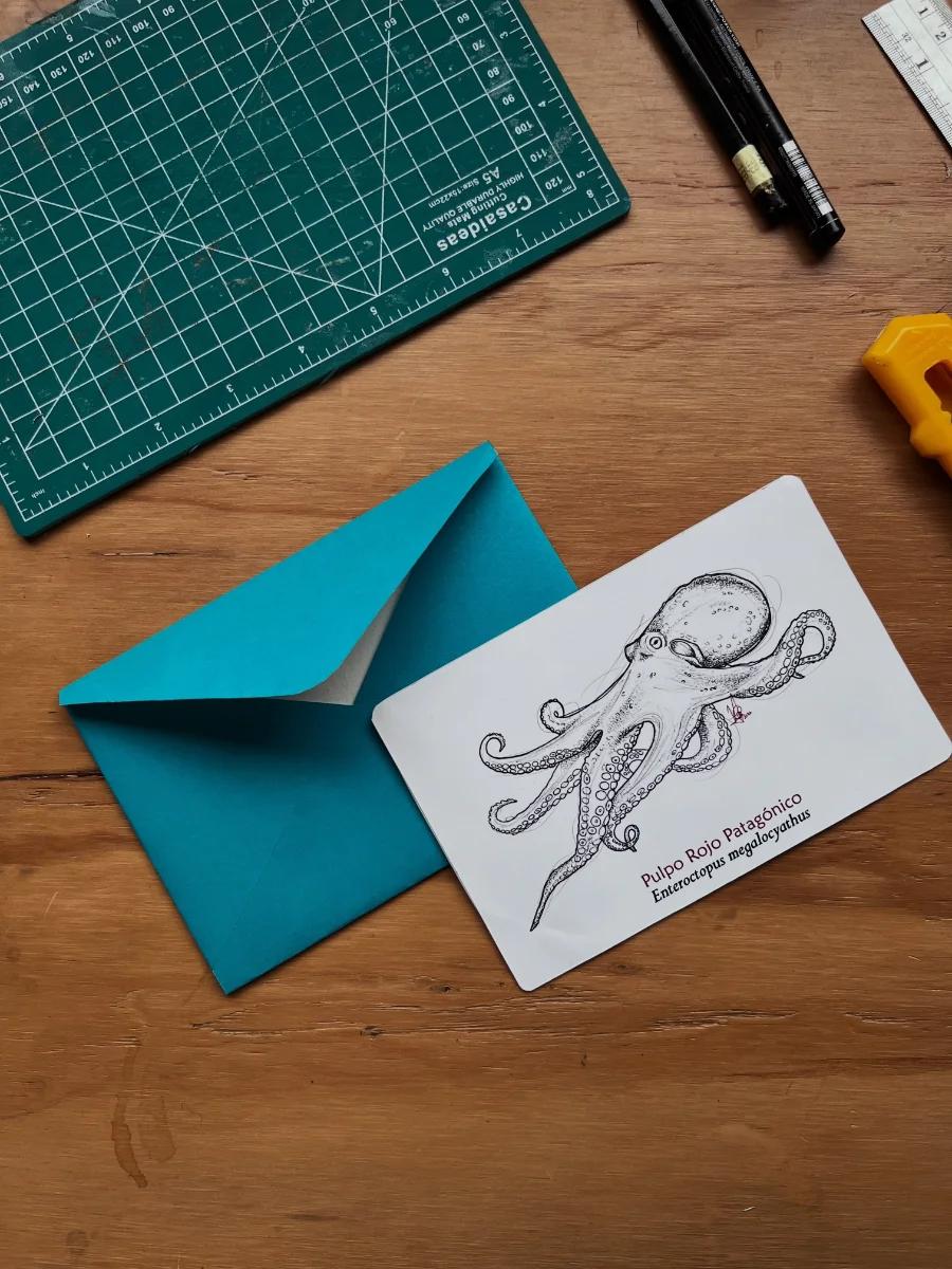 Planilla de stickers ilustrados de fauna y flora