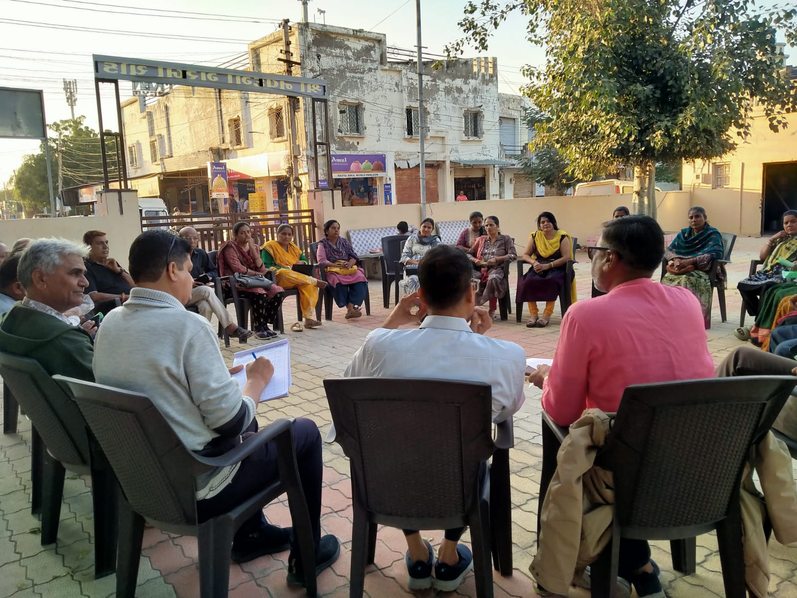 A photo of a ward committee meeting at ward number 8