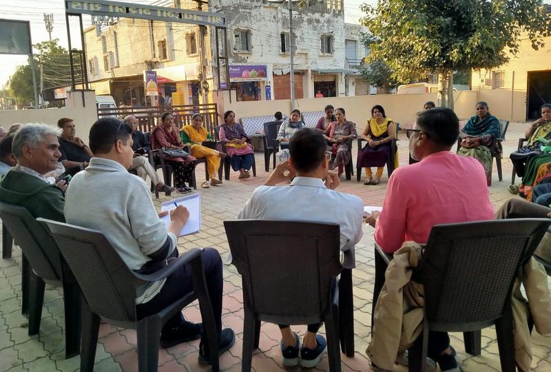 A photo of a ward committee meeting at ward number 8