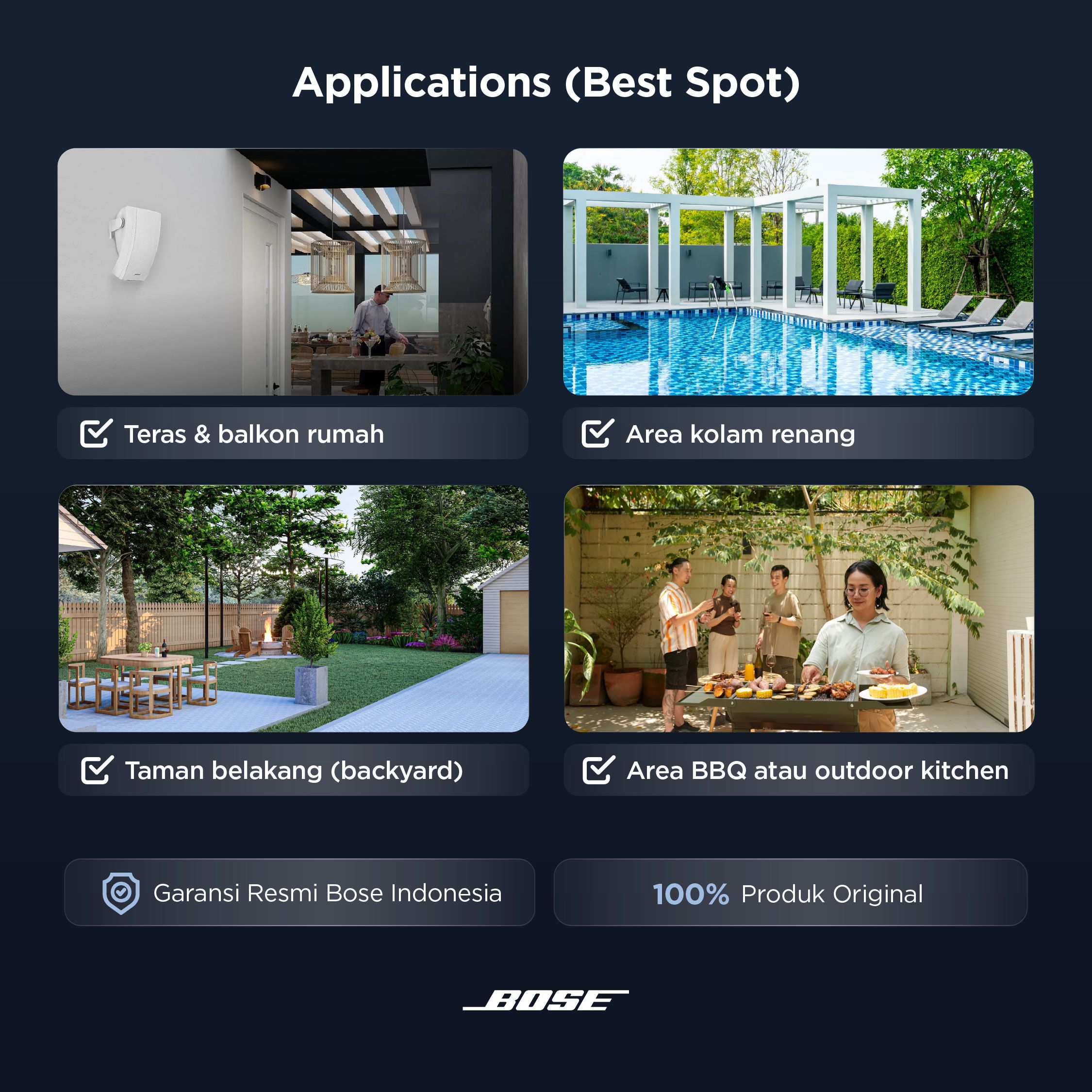Bose 251 dengan Bose Music Amplifier