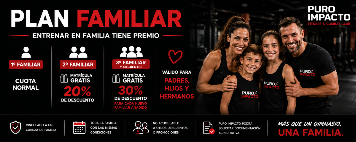 Familia entrenando en Puro Impacto