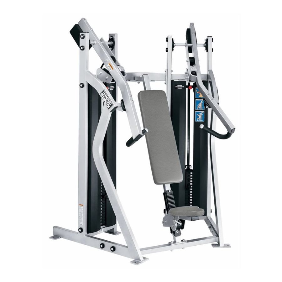 Máquina Hammer Strength en la sala de Puro Impacto