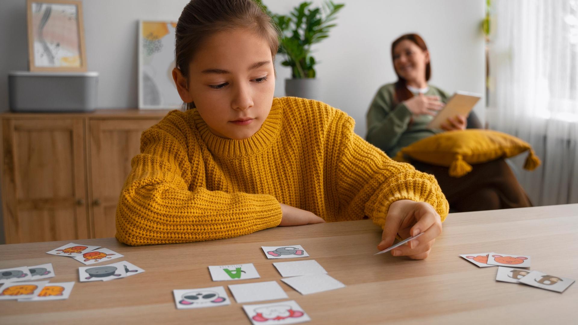 Student reviewing flashcards with spaced repetition schedule