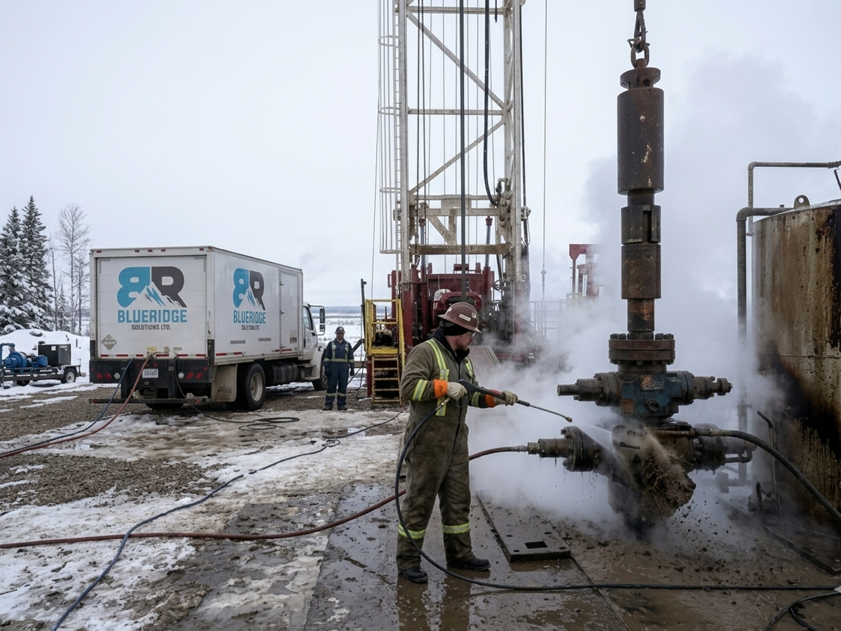 Oilfield equipment cleaning