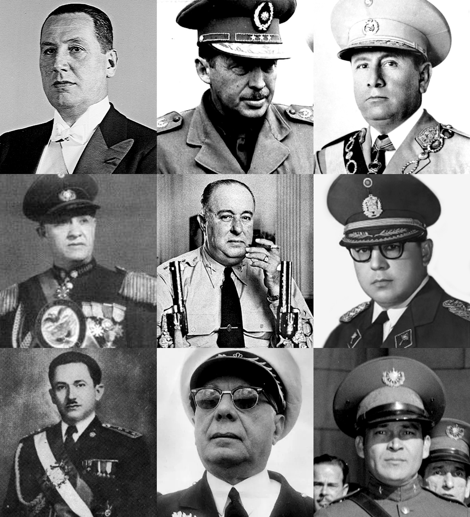 "Los argentinos pensaron que era Juan Domingo Perón, los paraguayos pensaron que era Alfredo Stroessner, los peruanos pensaron que era Manuel Odría, los colombianos pensaron que era Gustavo Rojas Pinilla, los nicaragüenses pensaron que era Anastasio Somoza, los venezolanos pensaron que era Marcos Pérez Jiménez, los guatemaltecos pensaron que era Castillo Armas, los dominicanos pensaron que era Rafael Leónidas Trujillo, y los cubanos pensaron que era Fulgencio Batista. Era Perón, en realidad."