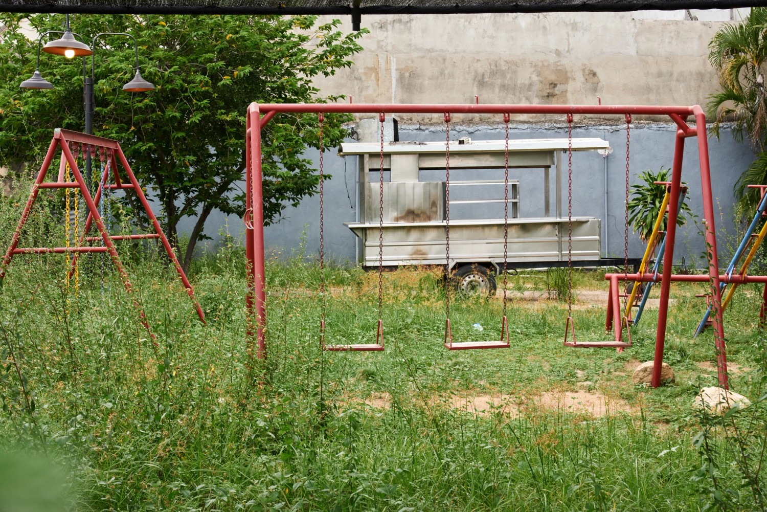 foto de un parque abandonado en La Villa del Rosario en Venezuela