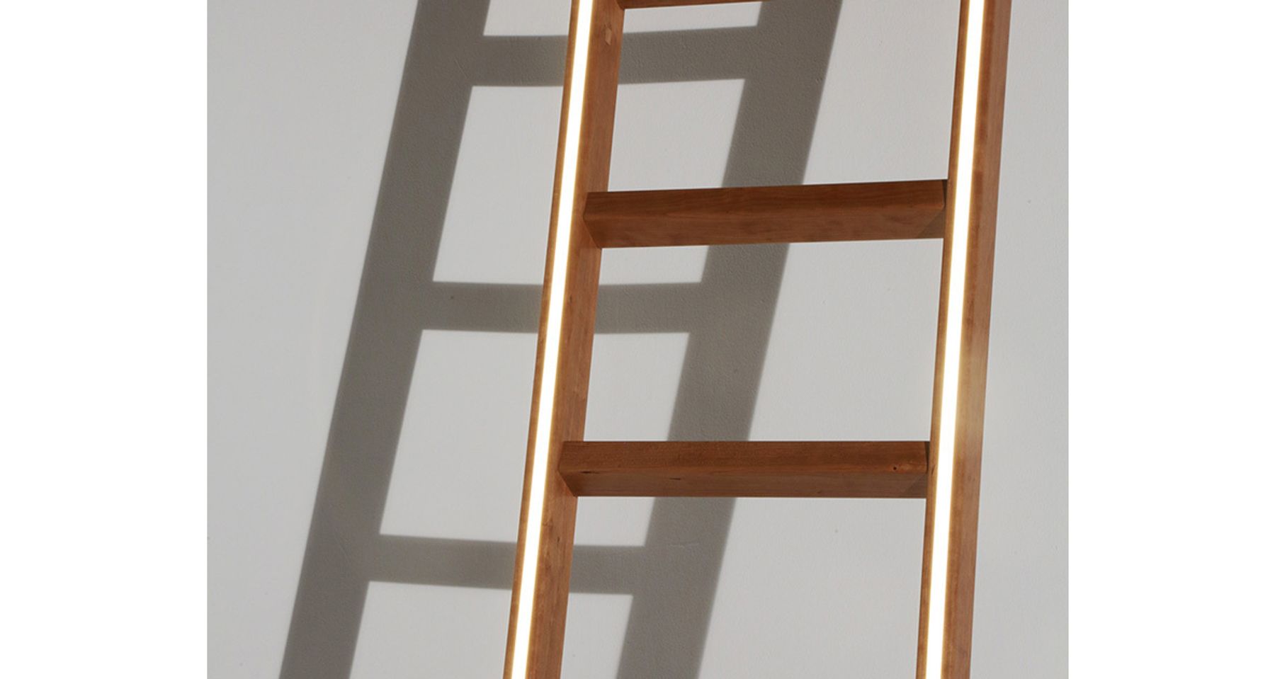 Handmade Cherry LED Ladder Light by Fort Makers